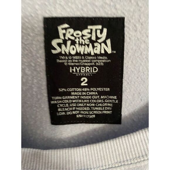 Frosty the snowman women’s plus size blue sweatshirt, size 2X - Picture 4 of 4
